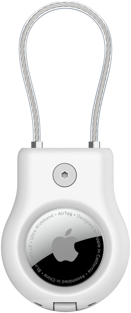 Custodia Belkin Wire Cable per Apple AirTag, Bianca MSC009btWH