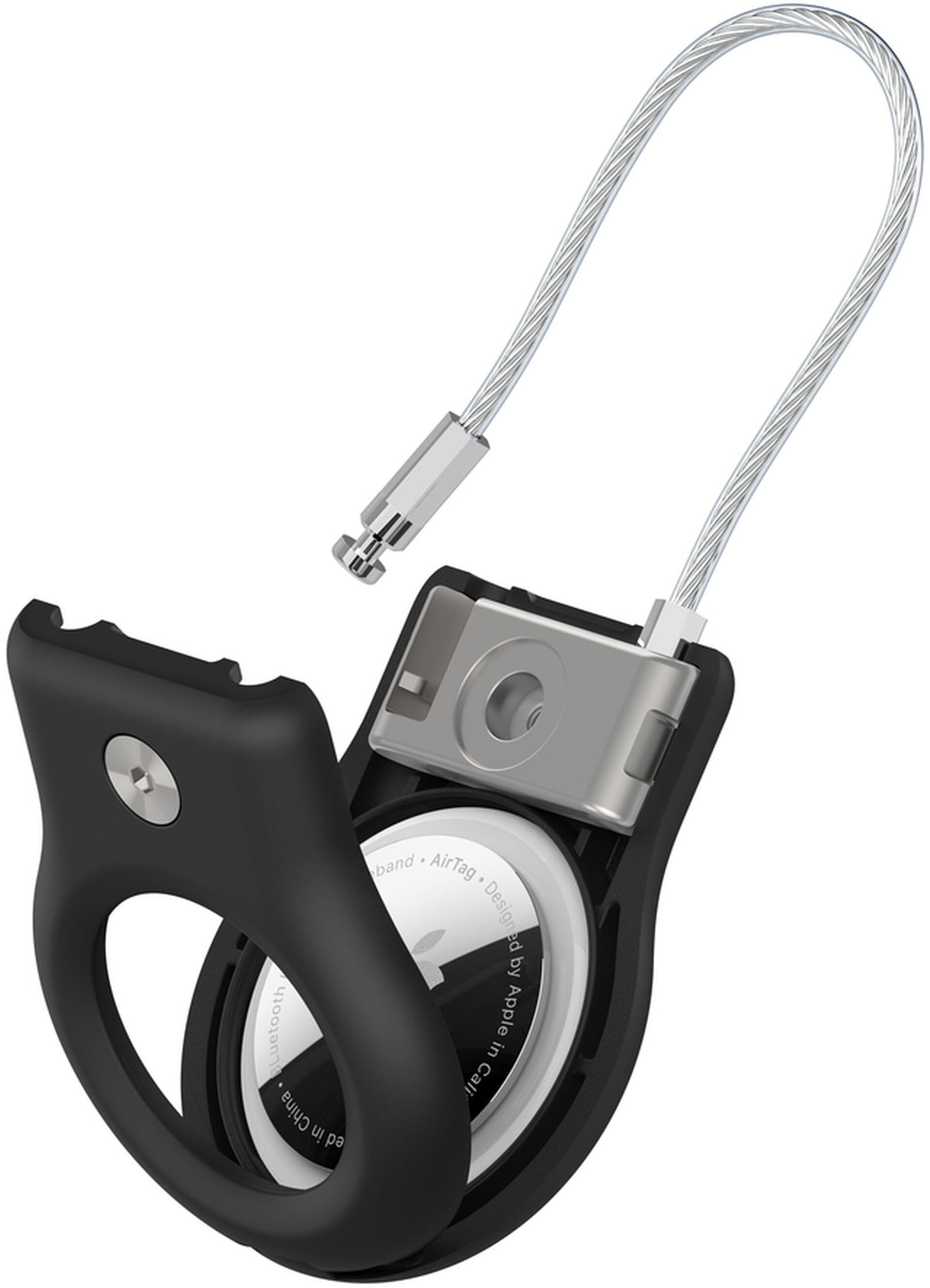 Custodia Belkin Wire Cable per Apple AirTag, Nera MSC009btBK