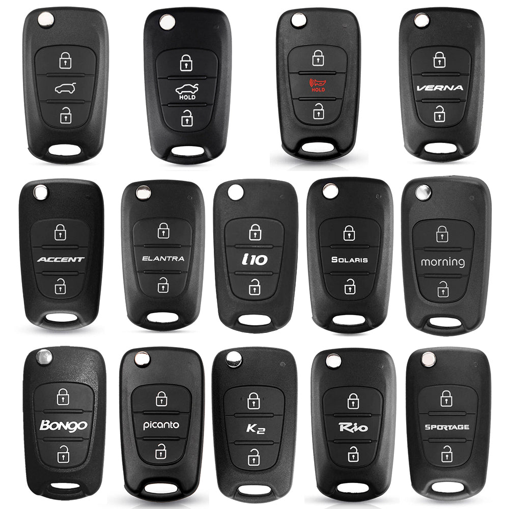 Custodia Chiavi Auto Techsuit 2003.04 per Hyundai Elantra / Kia Picanto, Nera