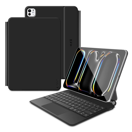 Custodia con Tastiera per Apple iPad Pro 11 (2025) / (2024), Tech-Protect, SmartCase Magnetica, Nera