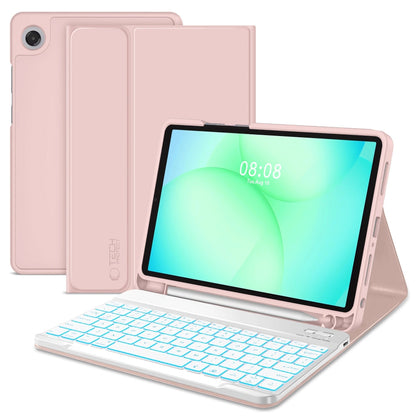 Custodia con tastiera per Samsung Galaxy Tab A11+ / Tab A9+, Tech-Protect, SC PEN, Rosa