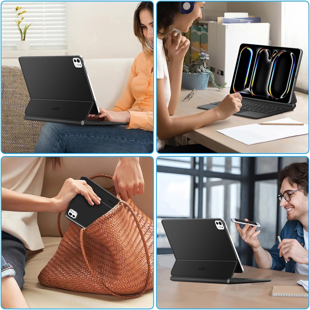 Keyboard Case for Apple iPad Pro 13 (2025) / (2024), Tech-Protect, SmartCase Magnetic, Black