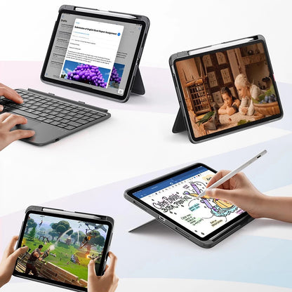 Custodia con Tastiera per Apple iPad (2025) / (2022), ESR, Flex, Grigio