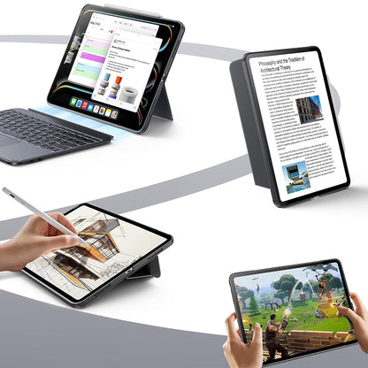 Custodia con Tastiera per Apple iPad (2025) / (2022), ESR, Shift, Grigio