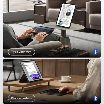 Custodia con Tastiera per Apple iPad Air 11 (2025) / Air 11 (2024) / Air (2022) / Air (2020), ESR, Shift, Grigio