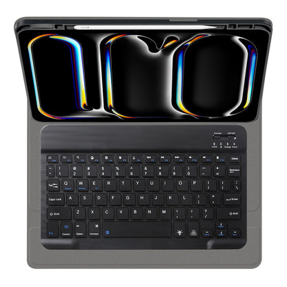 Custodia con Tastiera per Apple iPad Pro 11 (2024), Techsuit, CozyTab, Nera