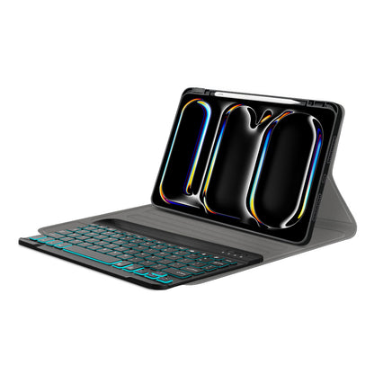Custodia con Tastiera per Apple iPad Pro 11 (2024), Techsuit, CozyTab, Nera