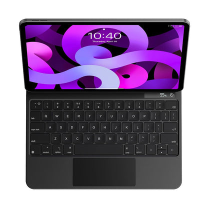Custodia con Tastiera per Apple iPad Pro 12.9 (2022) / Pro 12.9 (2021) / Pro 12.9 (2020) / Pro 12.9 (2018), Baseus, Brilliance, Grigio