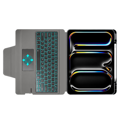 Custodia con Tastiera per Apple iPad Pro 13 (2024), Techsuit, KeyTab Pro, Nera