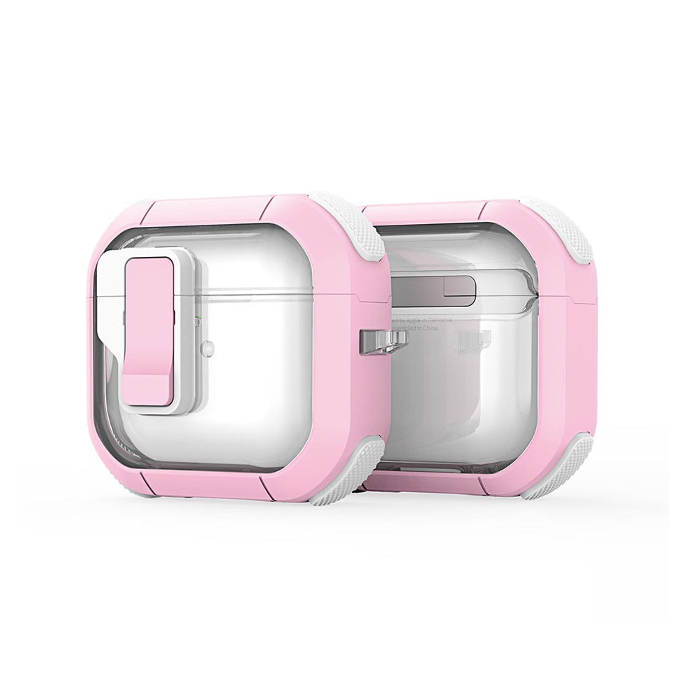 Custodia DUX DUCIS PECN per Apple AirPods 4, Rosa Bianca
