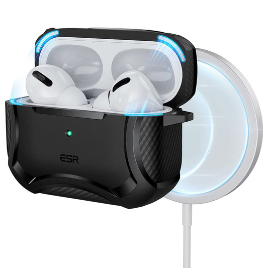 Custodia ESR Cyber Armor Tough per Apple AirPods Pro Series, Nera