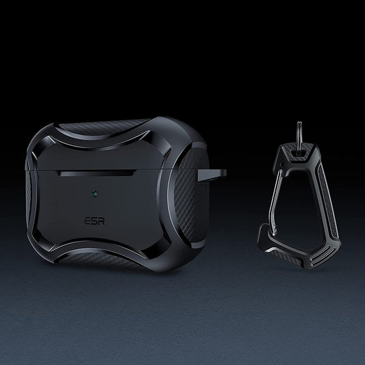 Custodia ESR Cyber Armor Tough per Apple AirPods Pro Series, Nera