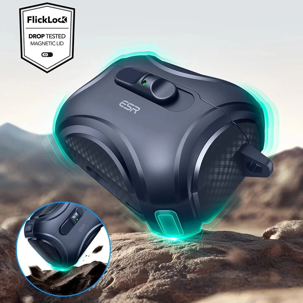 Custodia ESR Cyber FlickLock per Apple AirPods Pro 3, Blu