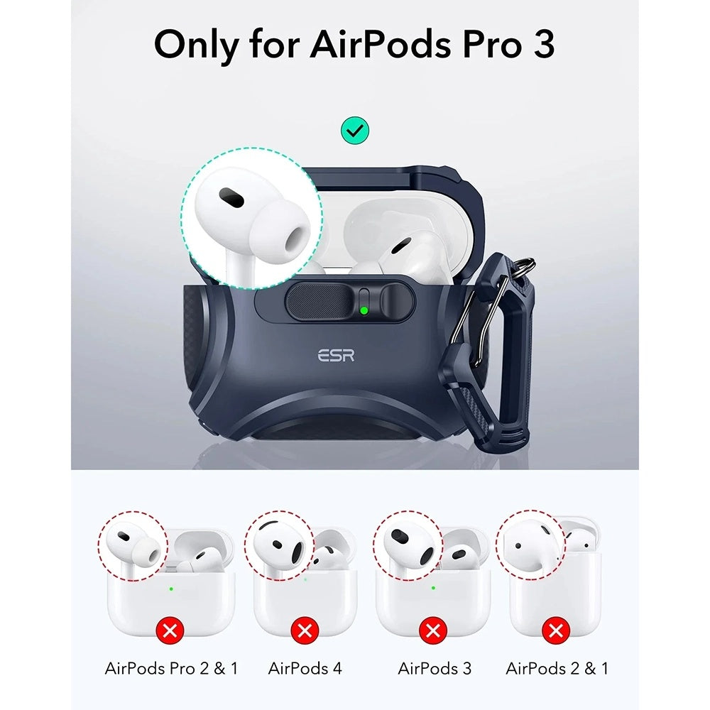 Custodia ESR Cyber FlickLock per Apple AirPods Pro 3, Blu