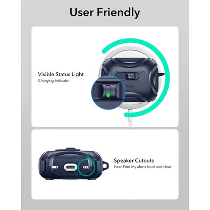 Custodia ESR Cyber FlickLock per Apple AirPods Pro 3, Blu