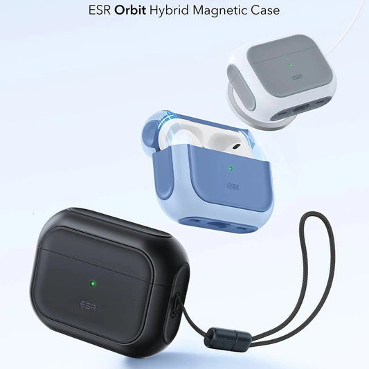 ESR Orbit Hybrid Case for Apple Airpods Pro 3, Black, Resealed