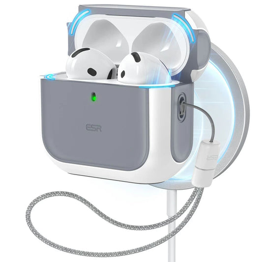 Custodia ESR Orbit Hybrid per Apple AirPods 4, Bianca
