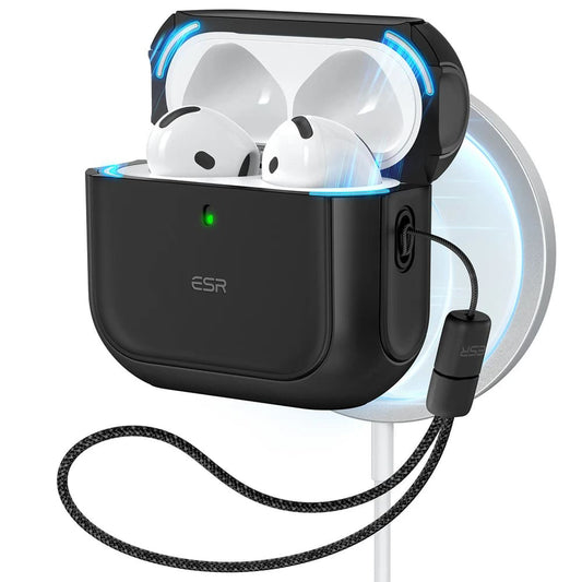 Custodia ESR Orbit Hybrid per Apple AirPods 4, Nera