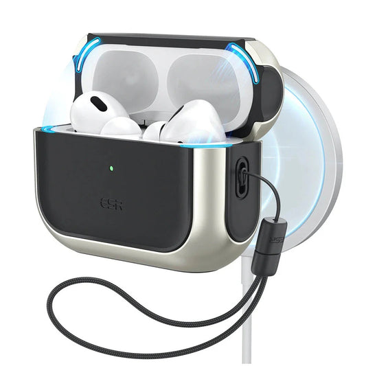 ESR Orbit Hybrid Case for Apple AirPods Pro 3, Gray
