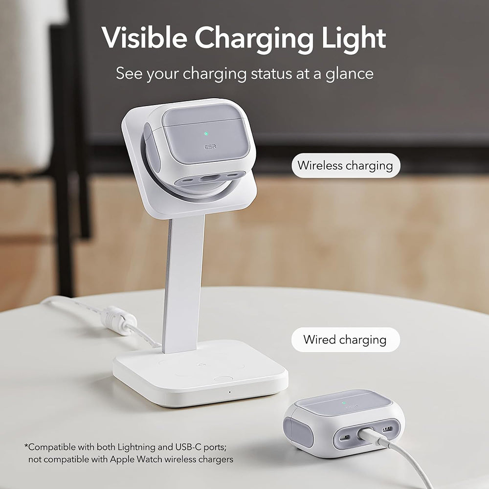 ESR Orbit Hybrid Case for Apple AirPods Pro Series, White