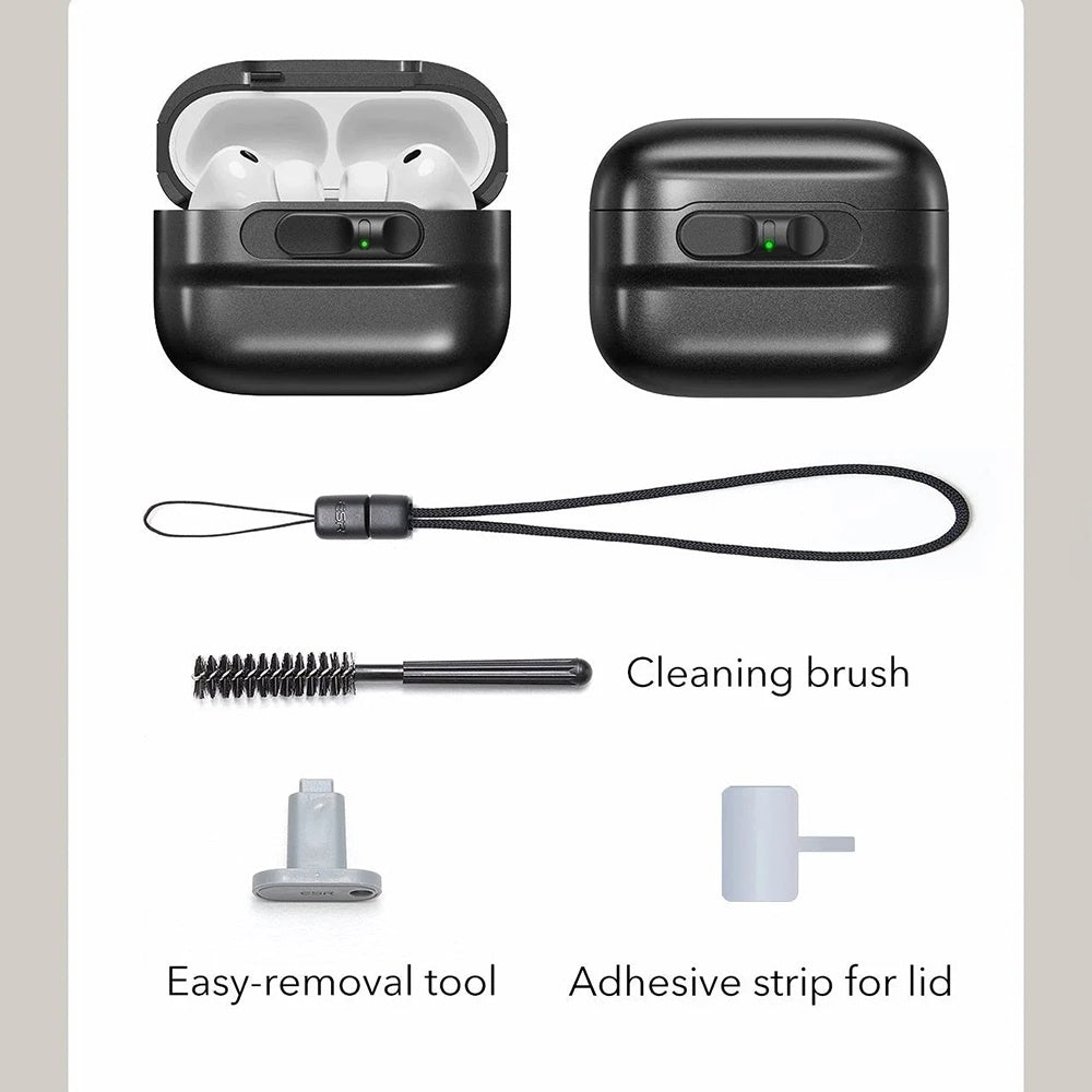 Custodia ESR Pulse Magnetic FlickLock per Apple AirPods Pro 3, Grigio