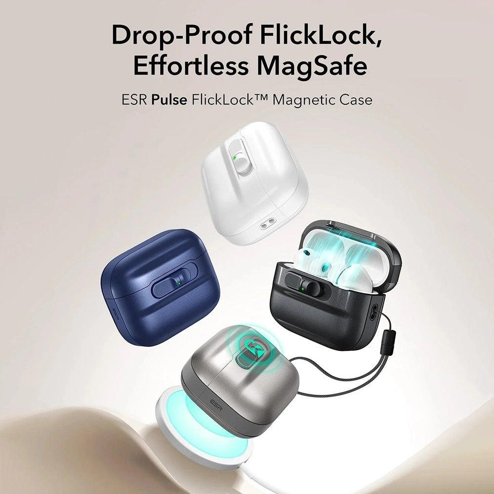 Custodia ESR Pulse Magnetic FlickLock per Apple AirPods Pro 3, Nera
