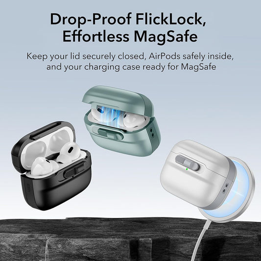 Custodia ESR Pulse per Apple AirPods 4, Verde