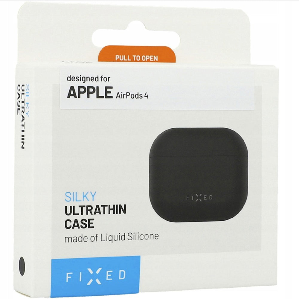 Custodia Fixed Silky per Apple AirPods 4, Nera