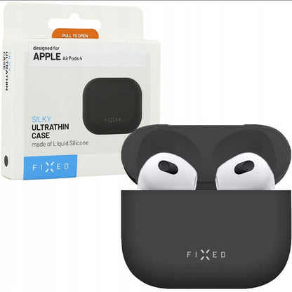 Custodia Fixed Silky per Apple AirPods 4, Nera