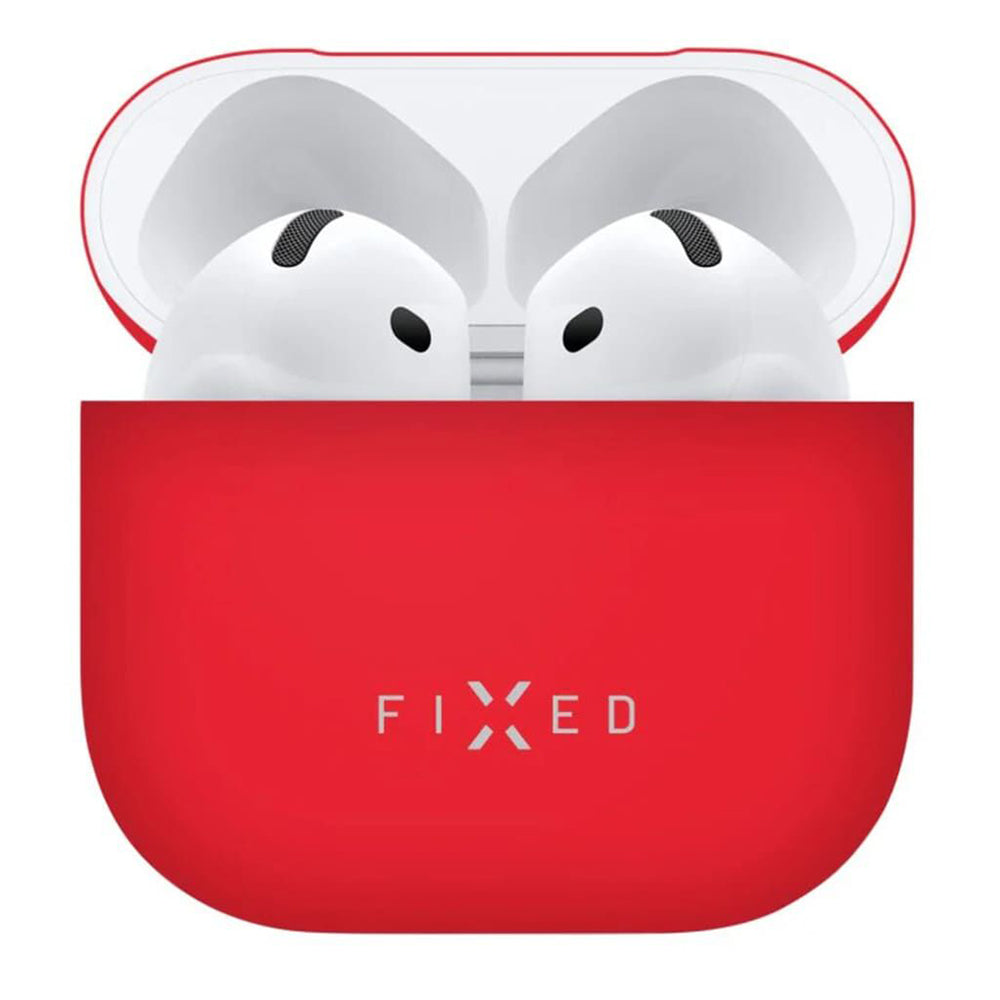 Custodia Fixed Silky per Apple AirPods 4, Rossa
