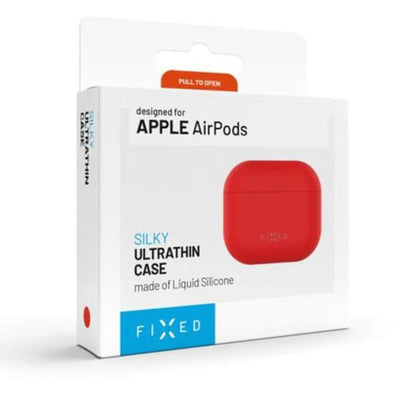 Custodia Fixed Silky per Apple AirPods 4, Rossa