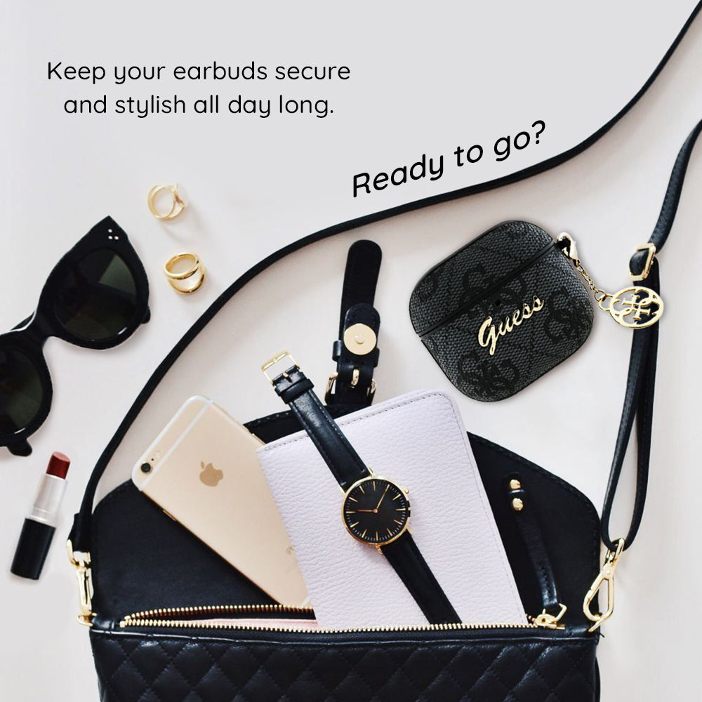 Guess 4G Charm Case for Apple AirPods 4, Pink