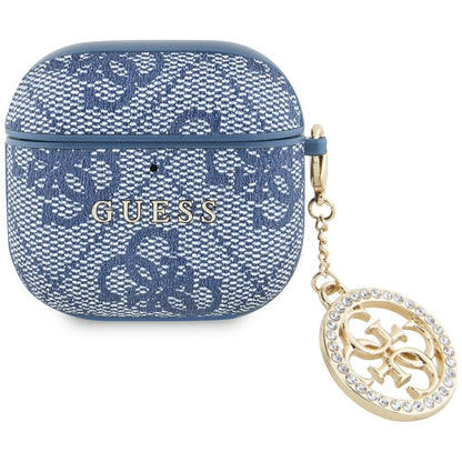 Guess 4G Strass Charm Case for Apple AirPods 4, Blue