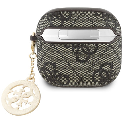 Custodia Guess 4G Strass Charm per Apple AirPods 4, Marrone