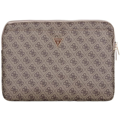Custodia Guess 4G Triangle Logo per Laptop 14 pollici, Marrone