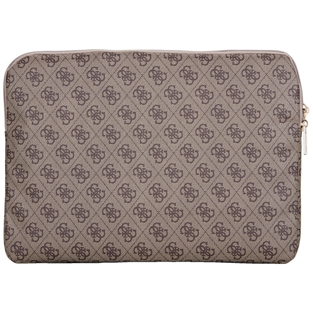 Custodia Guess 4G Triangle Logo per Laptop 14 pollici, Marrone