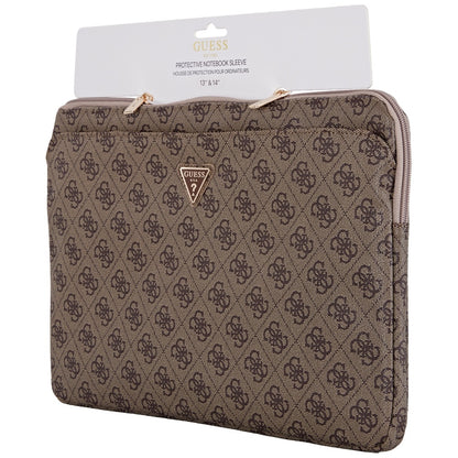 Custodia Guess 4G Triangle Logo per Laptop 14 pollici, Marrone