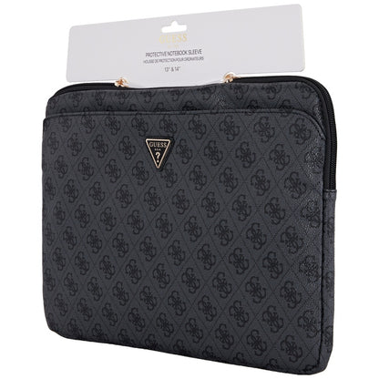 Custodia Guess 4G Triangle Logo per Laptop 14 pollici, Nera