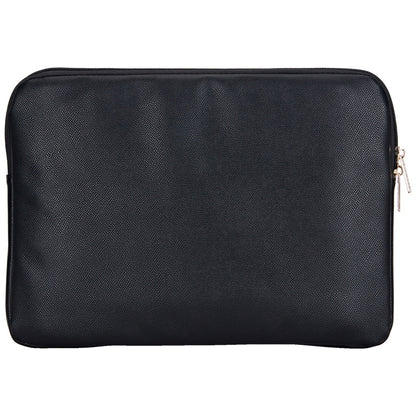 Custodia Guess Grained Triangle Logo per Laptop 14 pollici, Nera