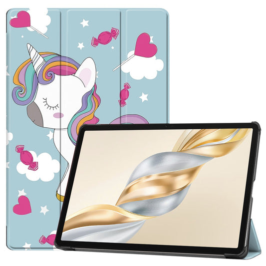 Custodia per Honor Pad X9a / X9 / X8 Pro, Techsuit, FoldPro Unicorn, Multicolore