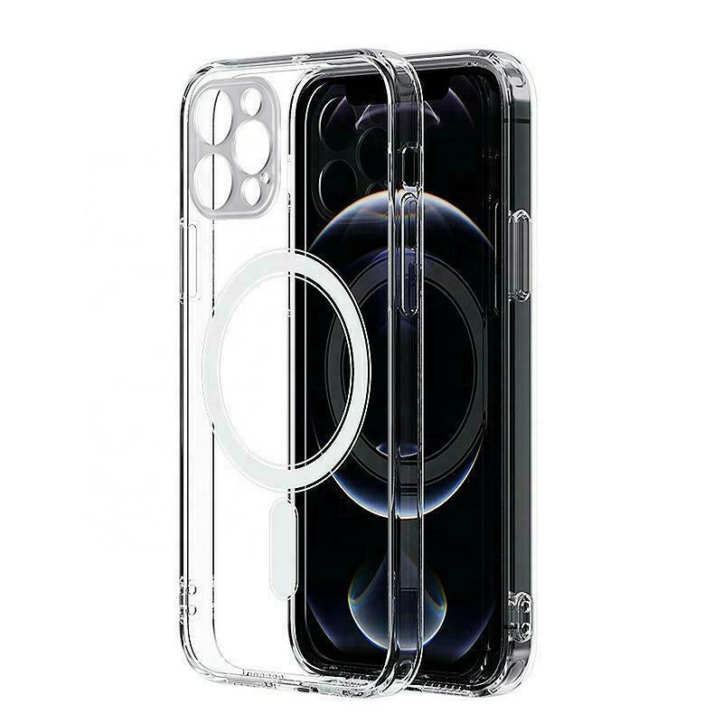 Custodia MagSafe per Apple iPhone 13, OEM, Clear Mag con Protezione Fotocamera, Trasparente