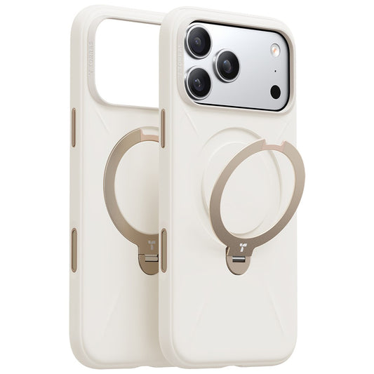 Custodia MagSafe per Apple iPhone 17 Pro Max, Torras, QPRO Silicone, Bianca