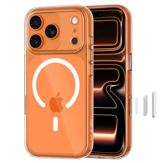 Custodia MagSafe per Apple iPhone 17 Pro Max, Tech-Protect, MagPeak, Trasparente