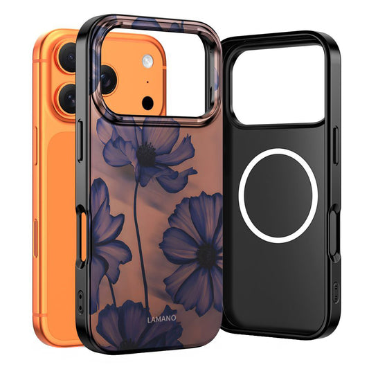 Custodia MagSafe per Apple iPhone 17 Pro Max, Tech-Protect, Lamano Velvet Night, Nera