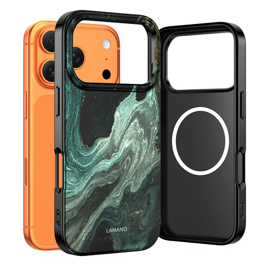 Custodia MagSafe per Apple iPhone 17 Pro Max, Tech-Protect, Lamano Aura, Verde