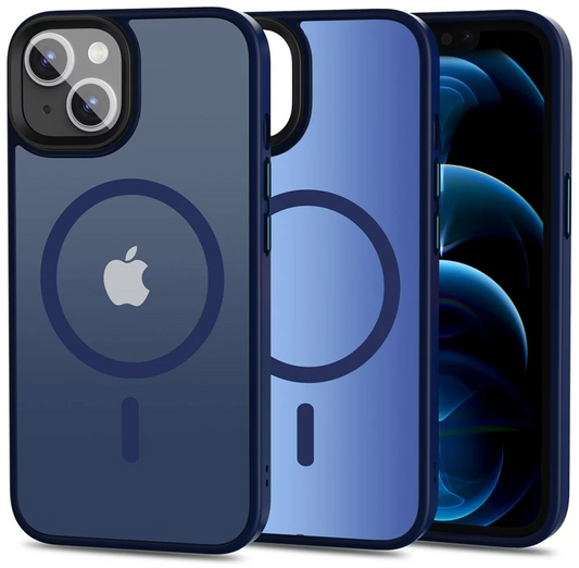 Custodia MagSafe per Apple iPhone 13, Tech-Protect, Magmat, Blu Navy