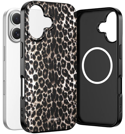 Custodia MagSafe per Apple iPhone 17, Tech-Protect, Lamano Leopard, Nera