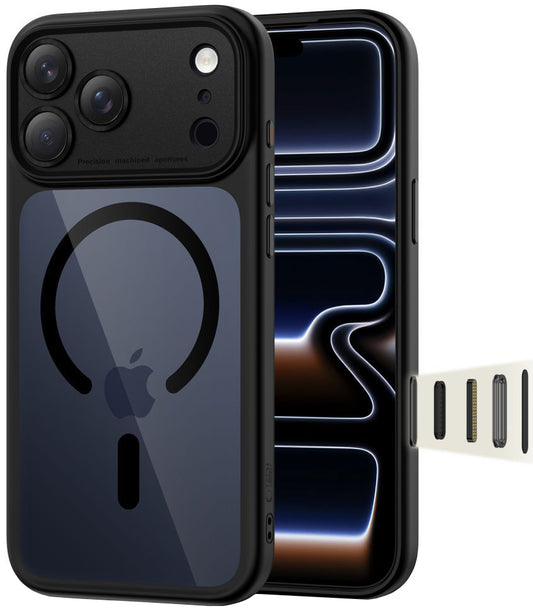 Custodia MagSafe per Apple iPhone 17 Pro, Tech-Protect, MagPeak, Blu Navy
