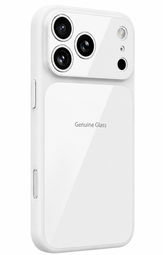 MagSafe Case for Apple iPhone 16, OEM, Genuine Glass, White