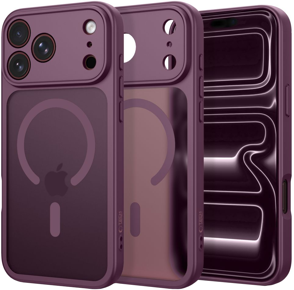 Custodia MagSafe per Apple iPhone 18 Pro / 17 Pro, Tech-Protect, BasicMag, Vinaccia Opaca